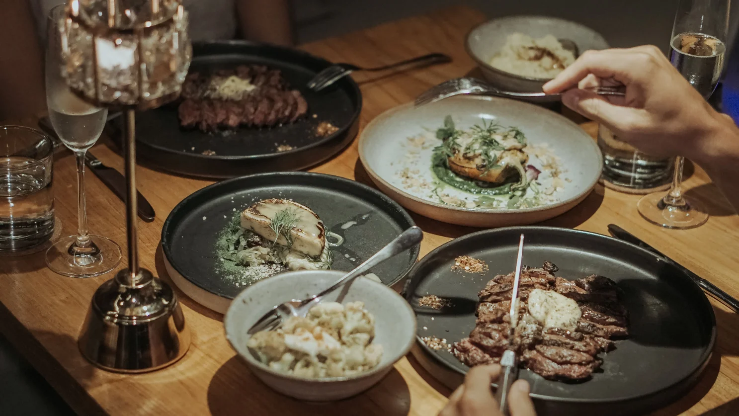 Luxury Steak Preparation at Akar Ubud