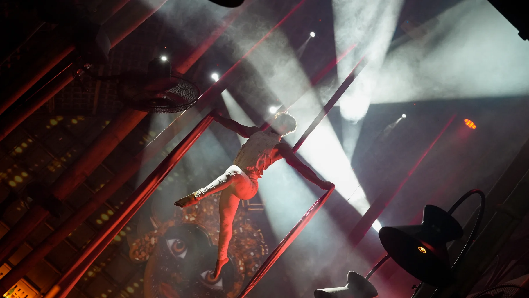 Acrobatic Entertainment During Festive Dinner at Akar Ubud